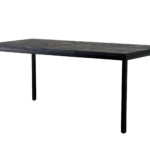 Table à manger Sacramento noire 180cm