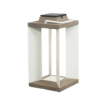 Lanterne solaire TECKALU BLANC 45.5 cm