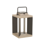 Lanterne solaire TECKALU NOIR 36.5 cm