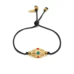 Bracelet lien kamala noir