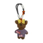 Bijou de sac ours nœud jaune